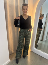 BY FRANKIE / CAMO BROWN RACER - STAR PANTS / 526-40