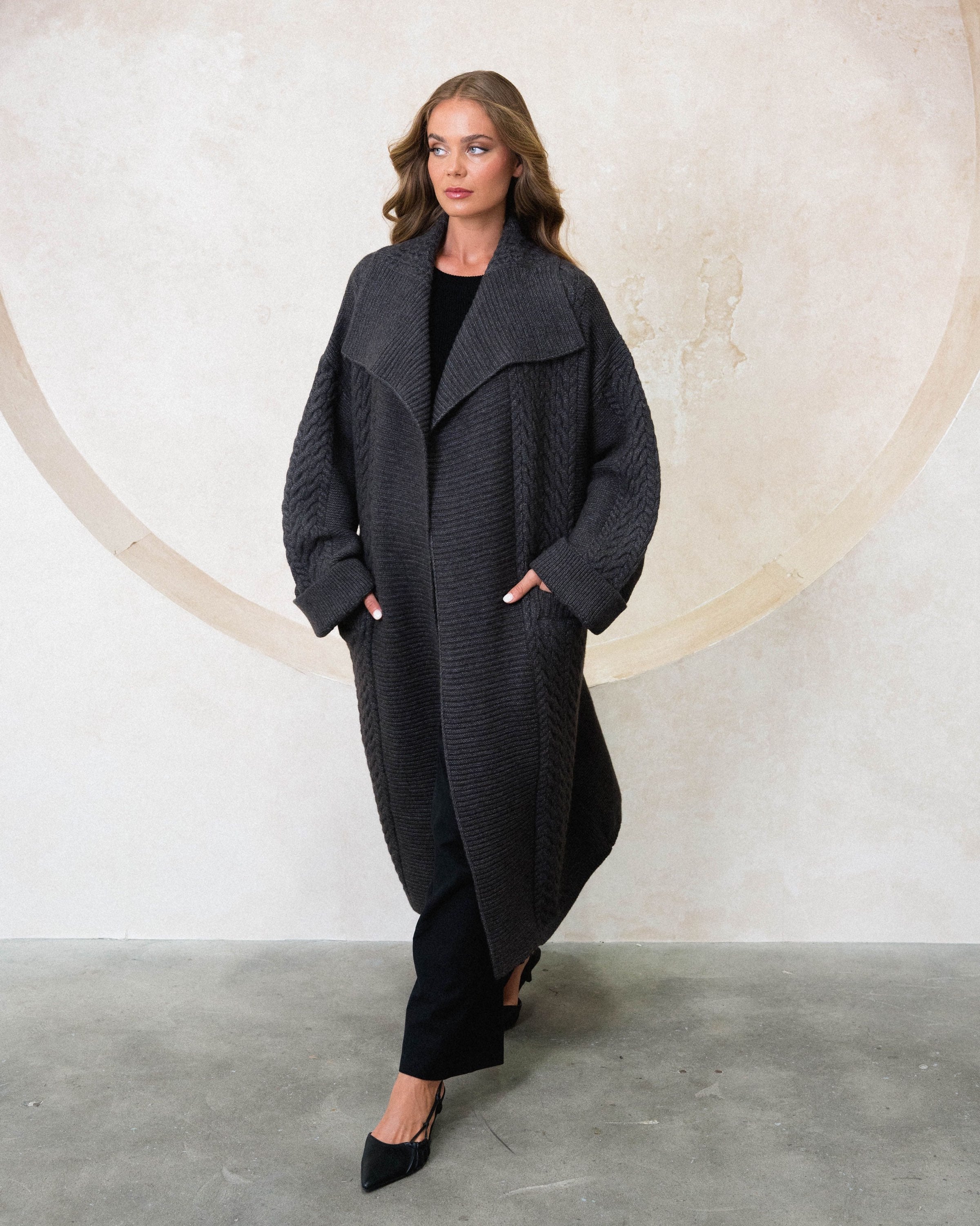 EBBY & I / GATSBY CARDIGAN / GREY