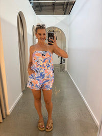 BY FRANKIE / FLORAL STRAPLESS TOP / 739-16