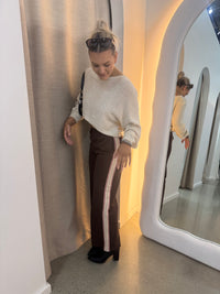 BY FRANKIE / PINK STRIP RACER PANT / 904-5
