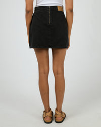 ALL ABOUT EVE / BECCA DENIM SKIRT / BLACK