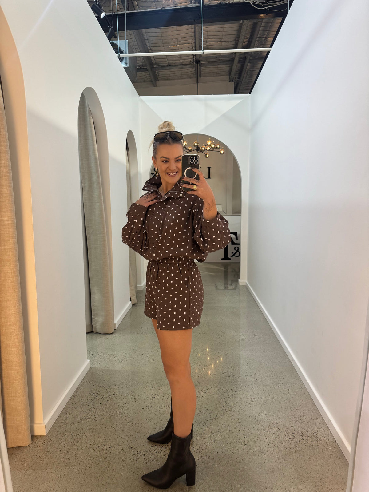 BY FRANKIE / CHOCOLATE SPOT SHORTS / 924-3