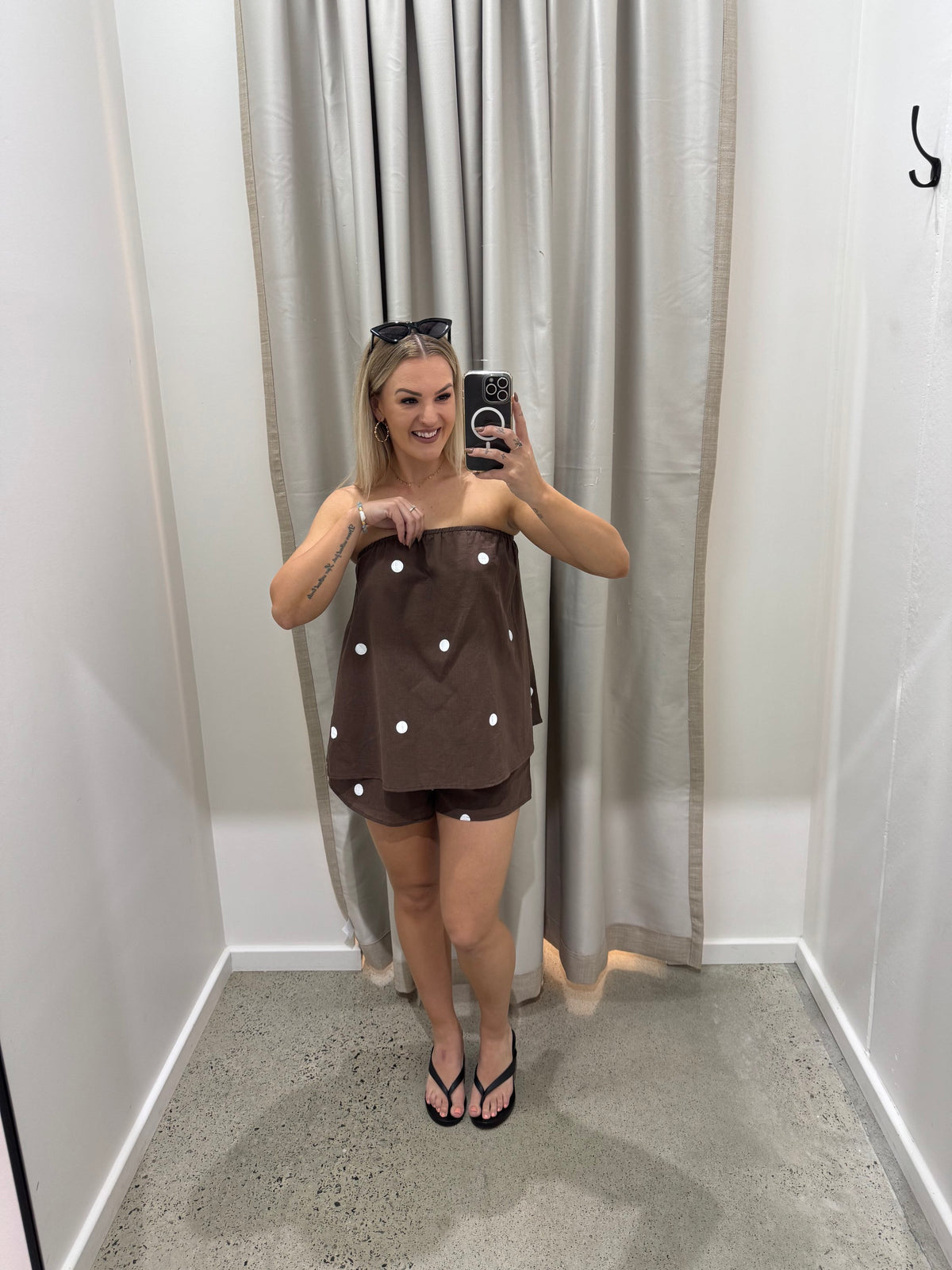 BY FRANKIE / CHOC SPOT SHORTS / 739-1