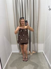 BY FRANKIE / CHOC SPOT SHORTS / 739-1