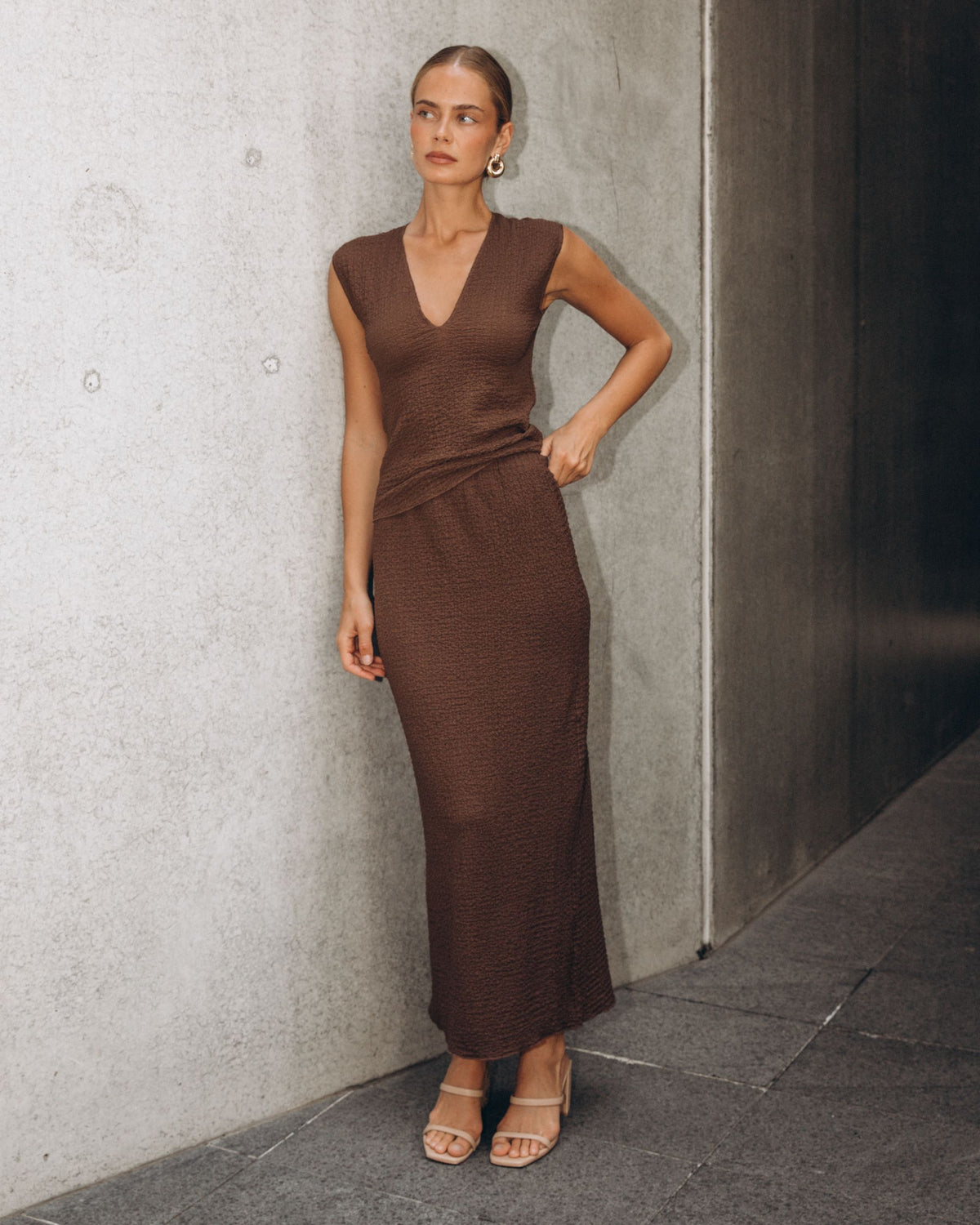 WHITE CLOSET / CHOCOLATE BUBBLE SKIRT / TF11580