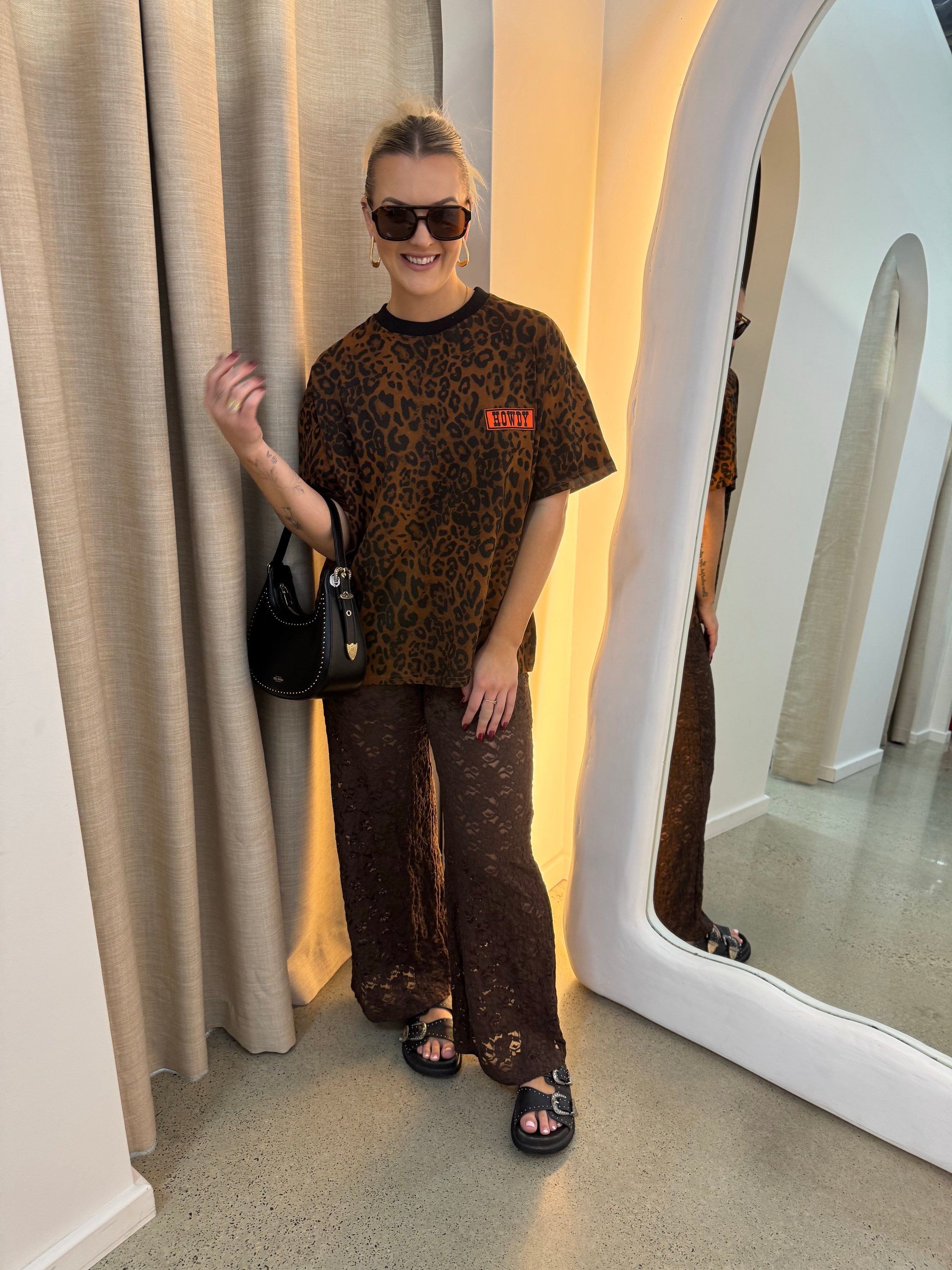 BY FRANKIE / DARK LEOPARD TEE / 791-2