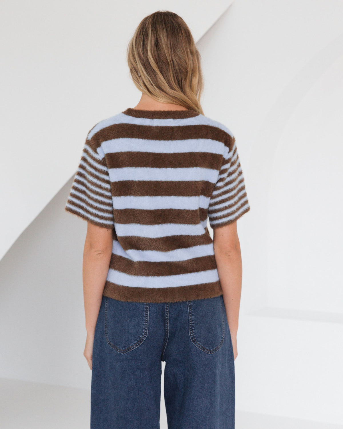PAPER HEART / VANESSA KNIT TEE / CHOC /  PH13931
