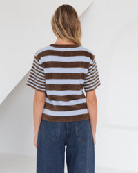 PAPER HEART / VANESSA KNIT TEE / CHOC /  PH13931
