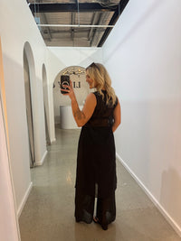 BY FRANKIE / BLACK SHEER PANTS / 157-1