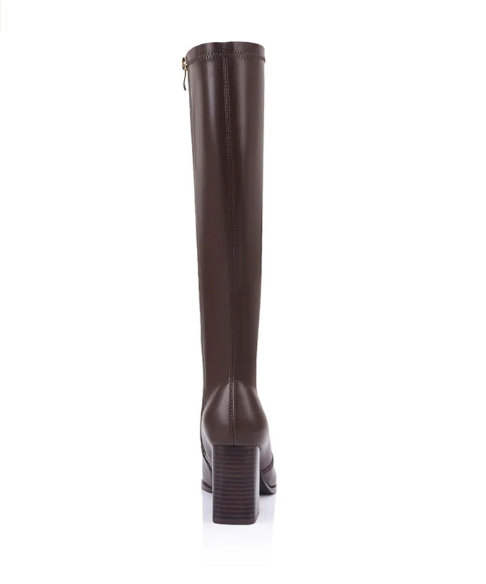 VERALI / MARLO KNEE HIGH BOOT / CHOCOLATE