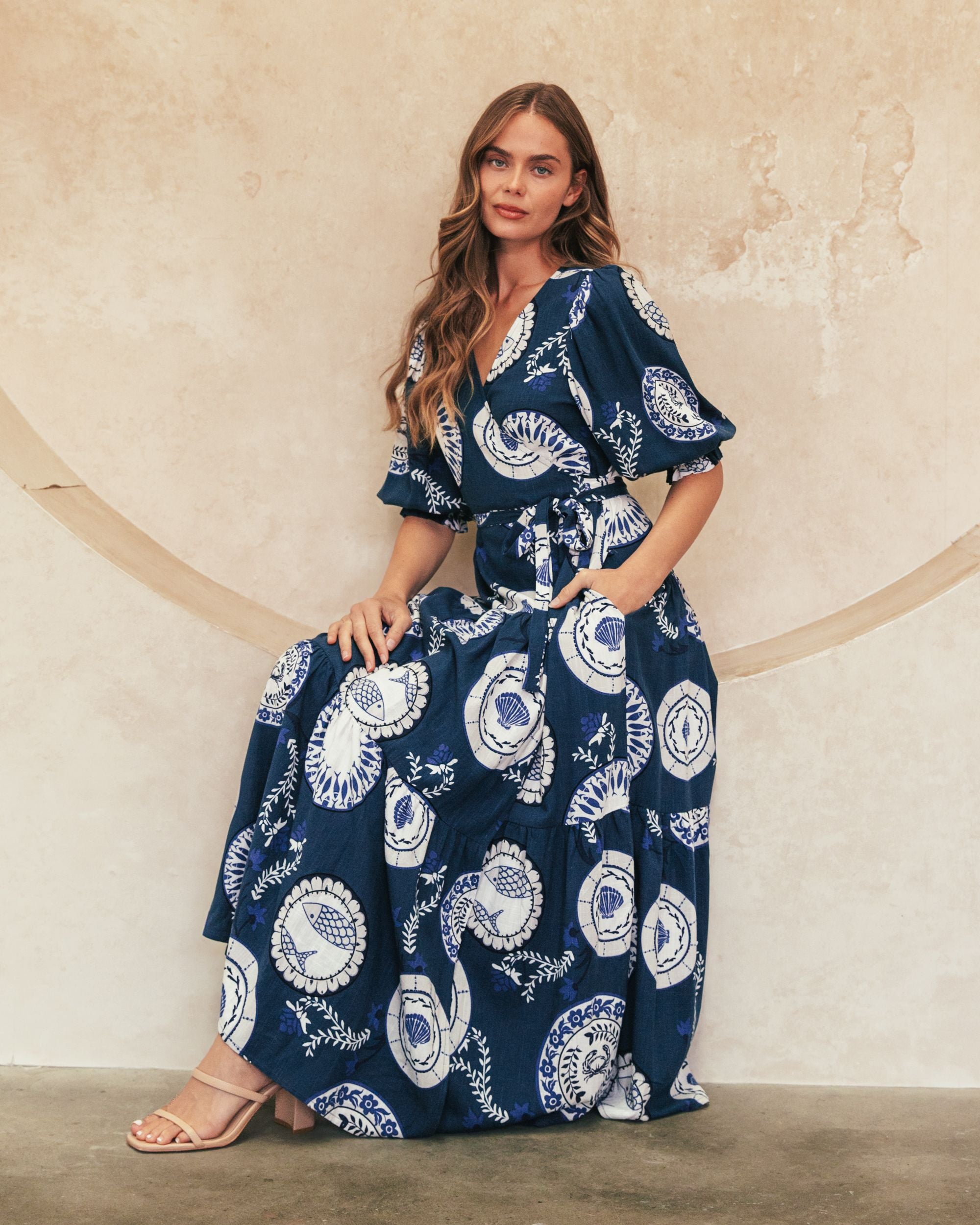 EBBY & I / WHIMSICAL WRAP DRESS / VVNE11256