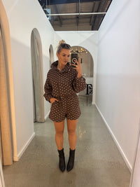 BY FRANKIE / CHOCOLATE SPOT SHORTS / 924-3