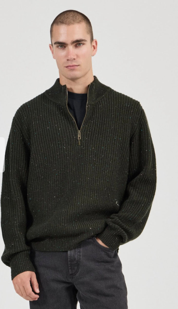ROLLAS / FISHERMANS TWEED POLO / DARK FOREST / S62N02