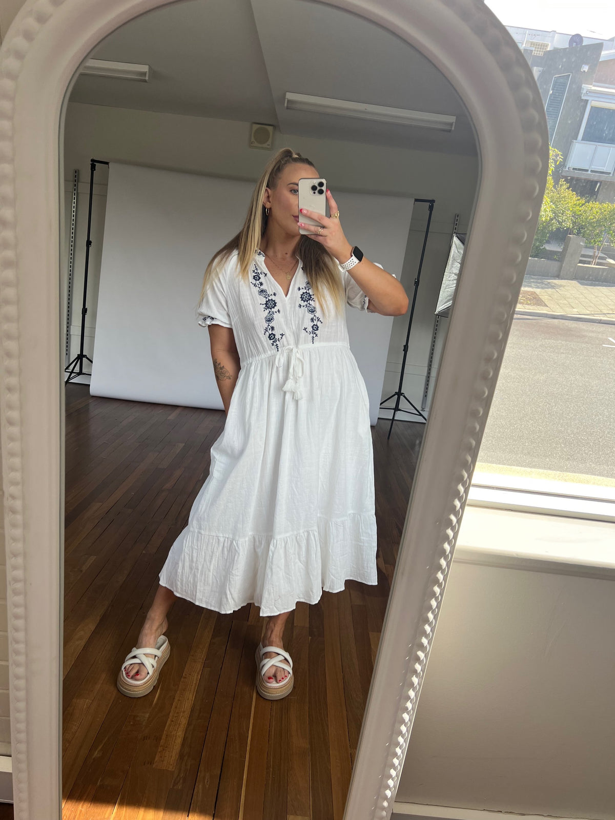 Cassy Dress - White