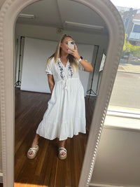 Cassy Dress - White