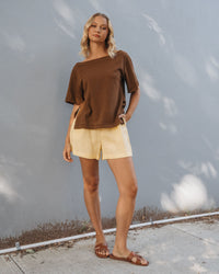 WHITE CLOSET / FLIP SHORTS / LEMON / TFL7990-30