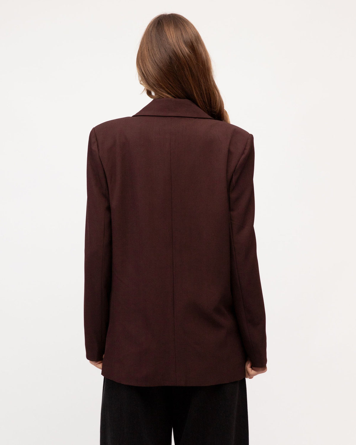 EBBY & I / OFF DUTY BLAZER / WINE / VV12089