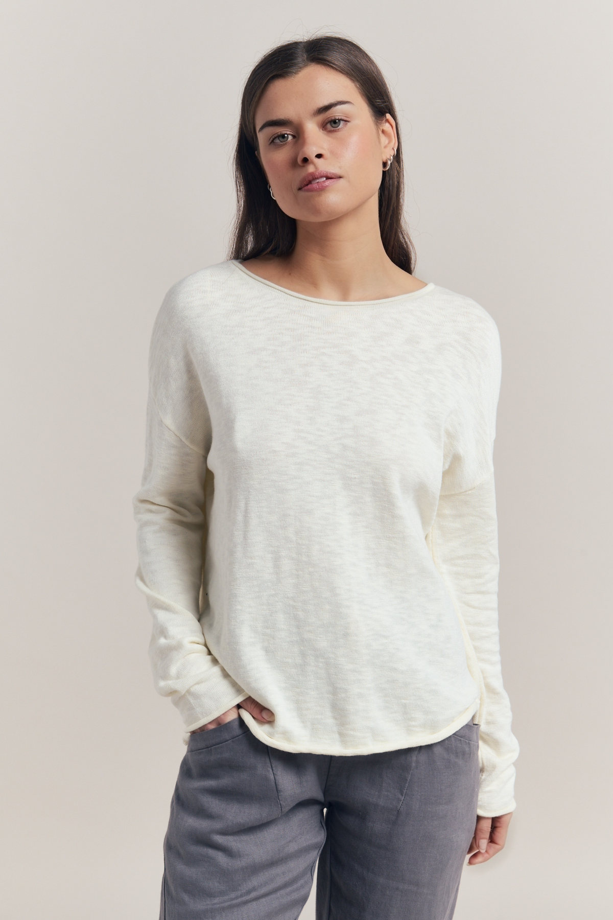LITTLE LIES / NELLIE TOP / CREAM / S23052904