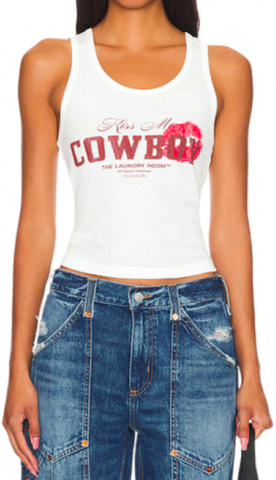 THE LAUNDRY ROOM / KISS ME COWBOY TANK / 769