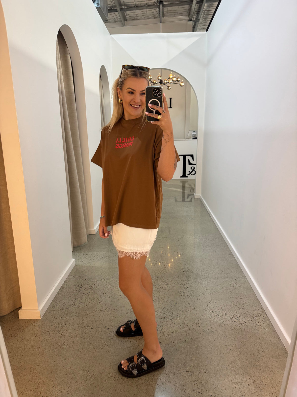 BY FRANKIE / BROWN CHILLI MARGS TEE / 171-5