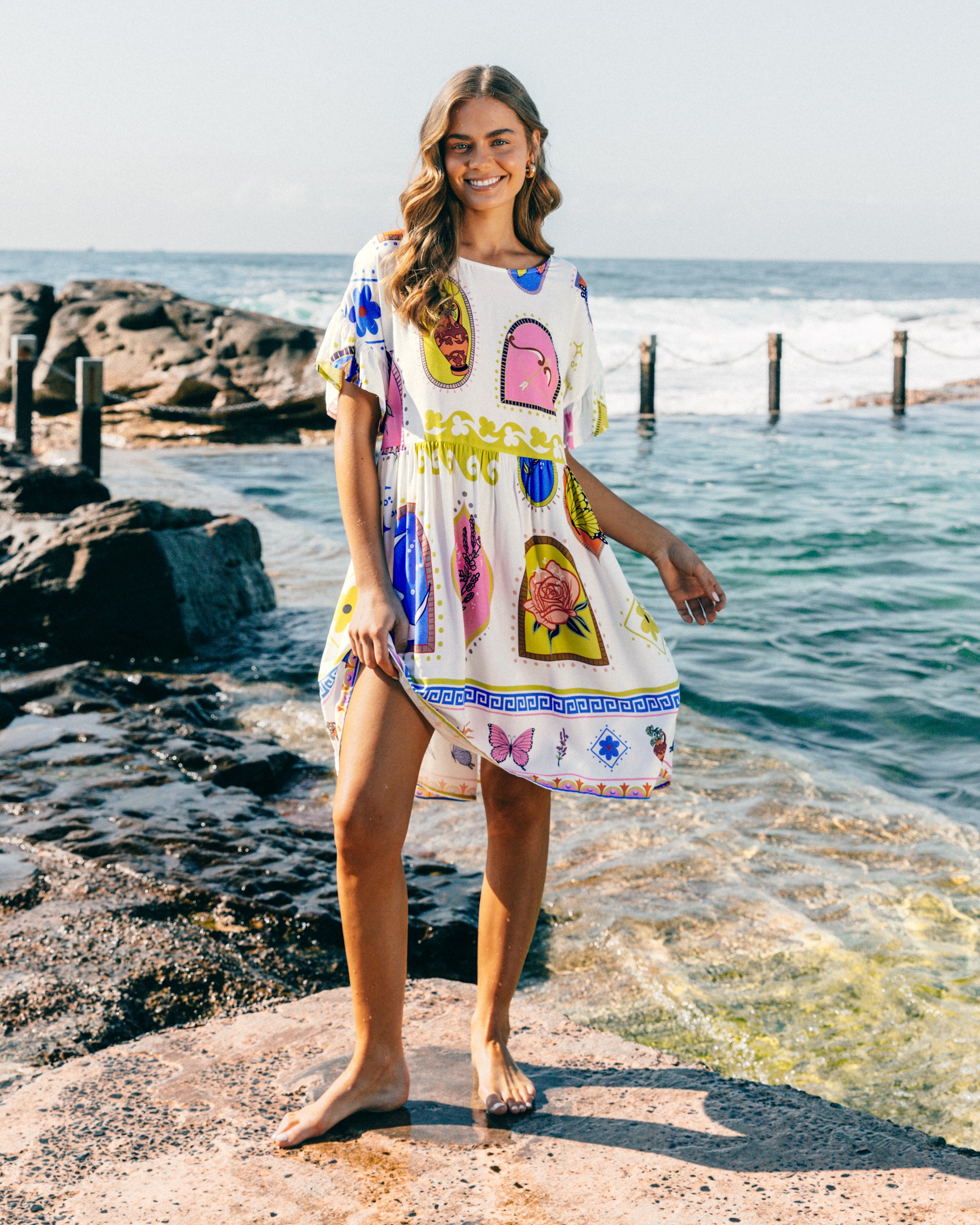 SUNETTA KNEE LENGTH DRESS