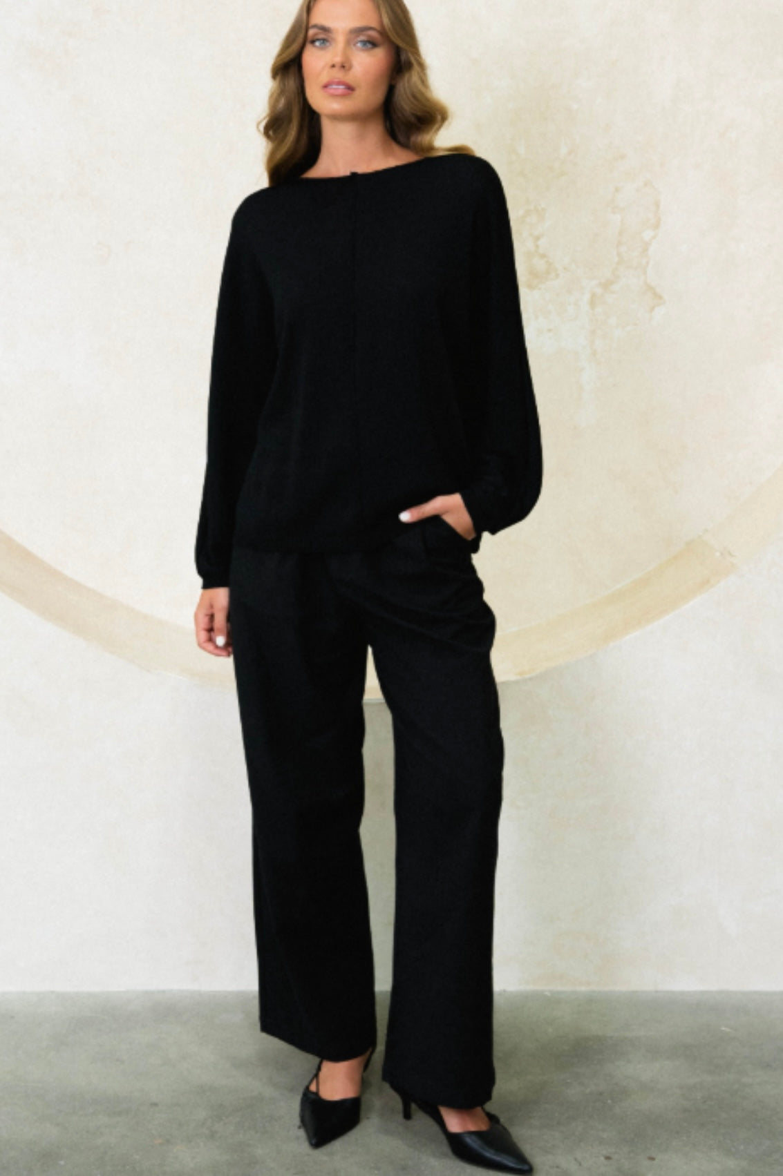 EBBY & I / HERMIT BLACK PANTS