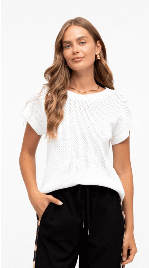 LABEL OF LOVE / IVORY KNIT TOP / LOL70388
