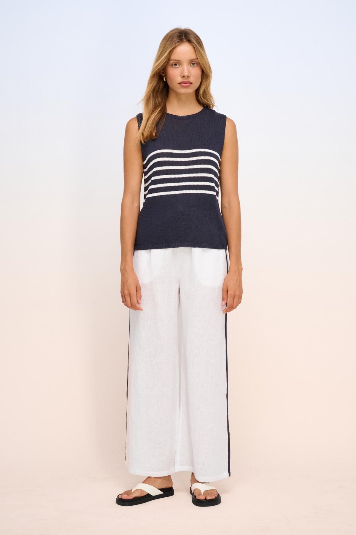 LITTLE LIES / PLACEMENT TANK / NAVY / K25123101
