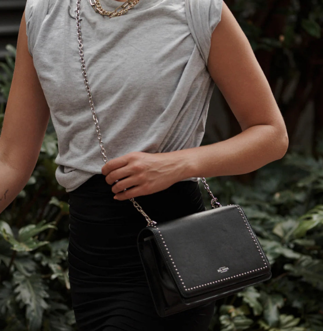 SOL SANA / FLAP BAG / SILVER