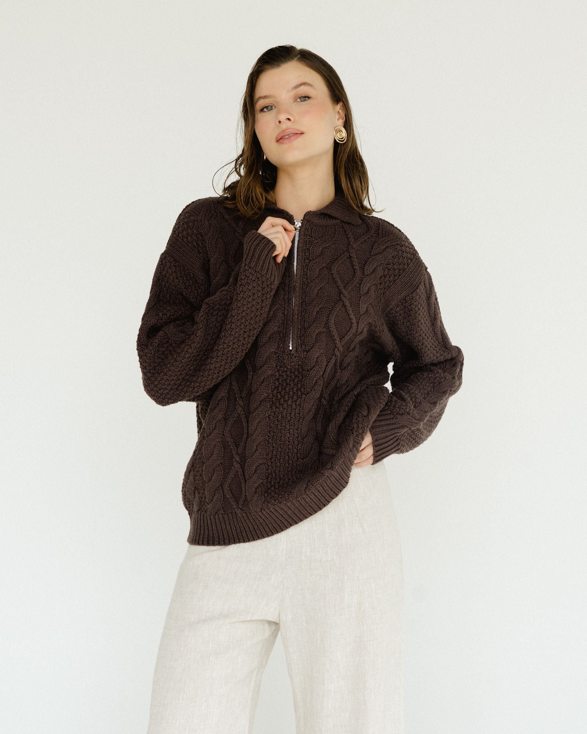 WHITE CLOSET / CYPRESS ZIP JUMPER/ TF11623