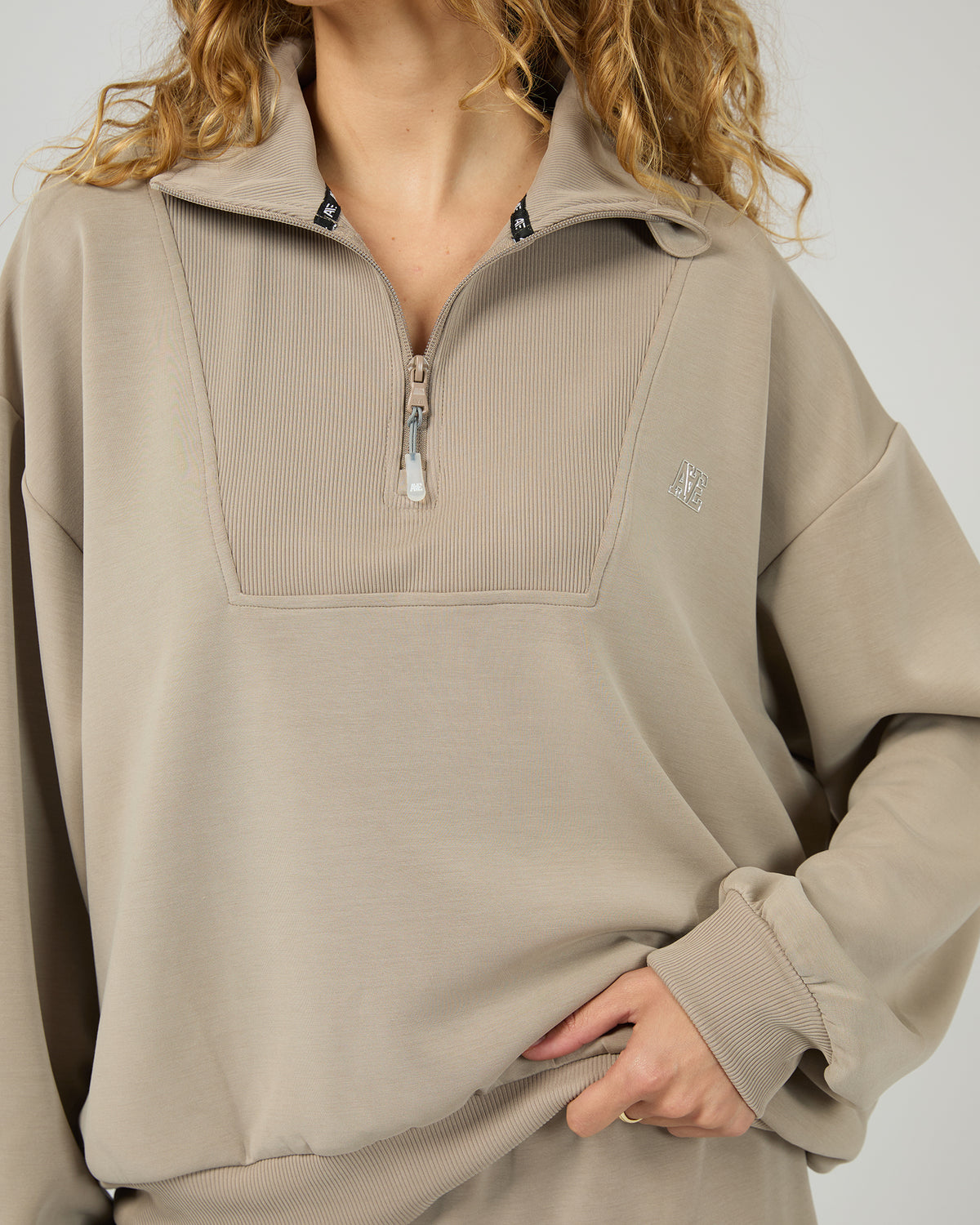 ALL ABOUT EVE ACTIVE / LUXE ACTIVE 1/4 ZIP JUMPER / 6476143.STNE