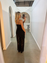 BY FRANKIE / BLACK LACE TOP / 919-1