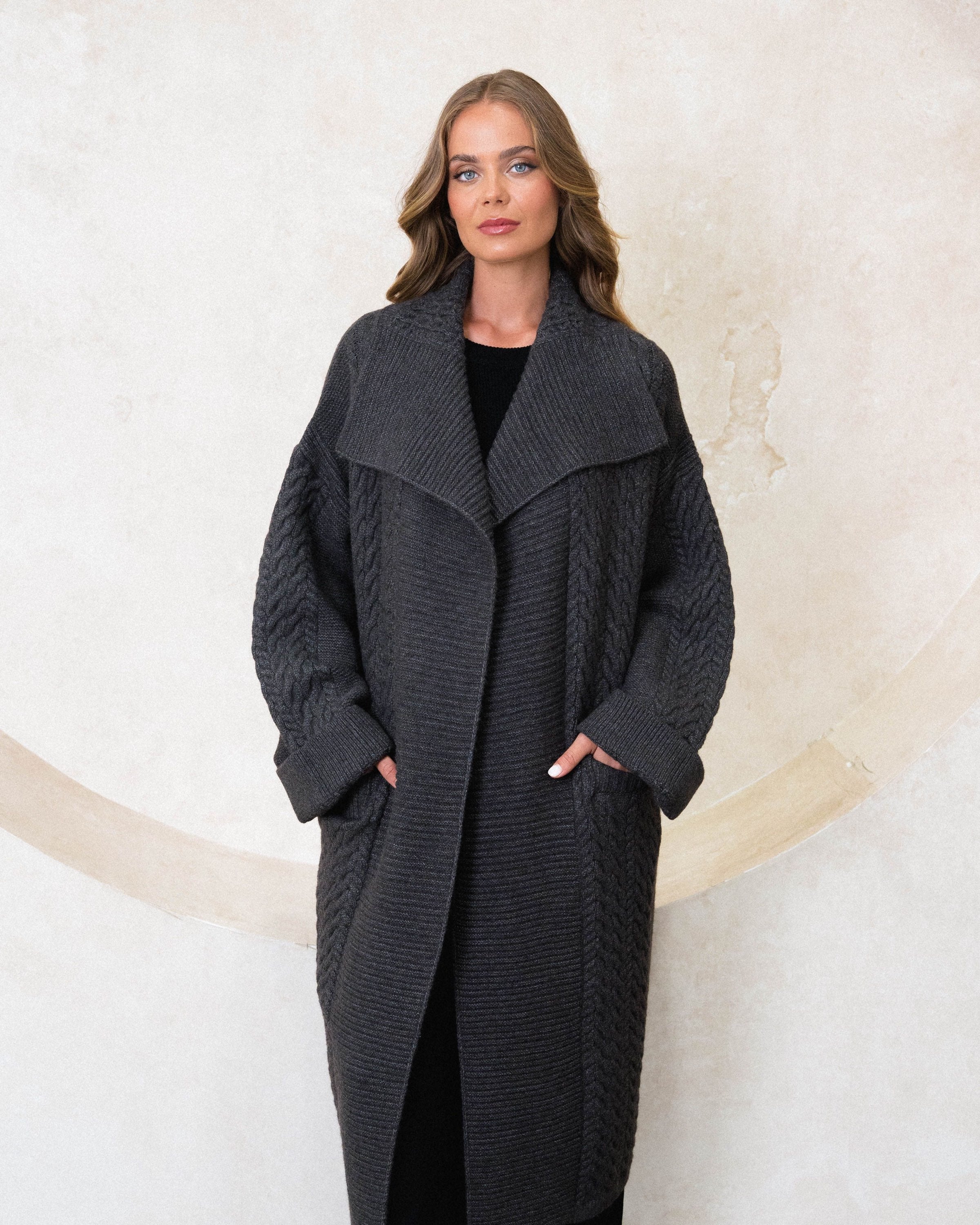 EBBY & I / GATSBY CARDIGAN / GREY