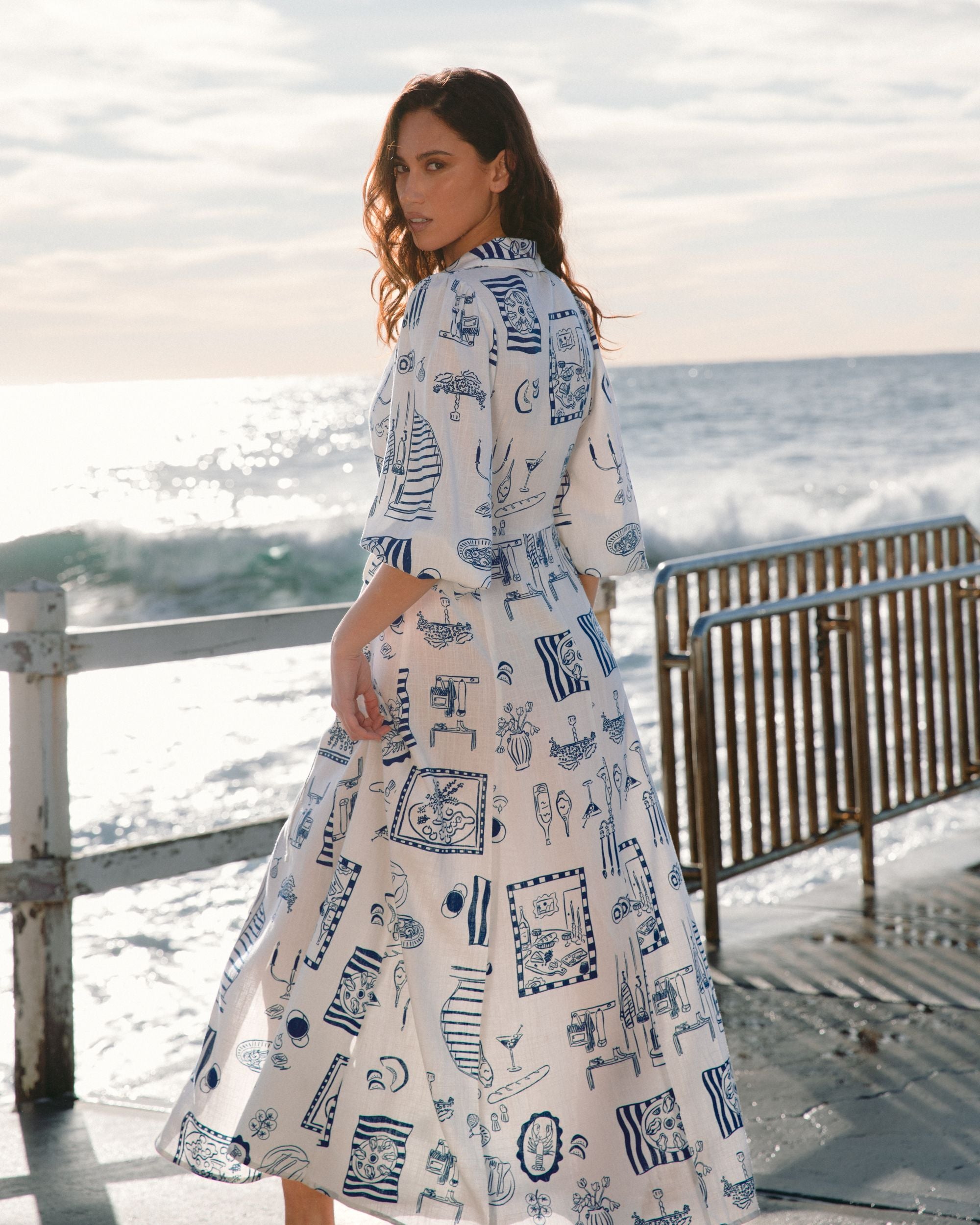 WHITE CLOSET / CHANTEL MAXI DRESS