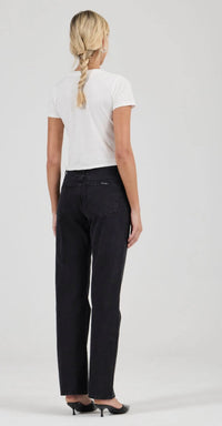 ROLLAS / MEG STRAIGHT VICE / MID RISE / BLACK / R62J34