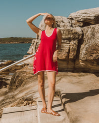 PAPER HEART / SHELLY KNIT DRESS RED / PH13226