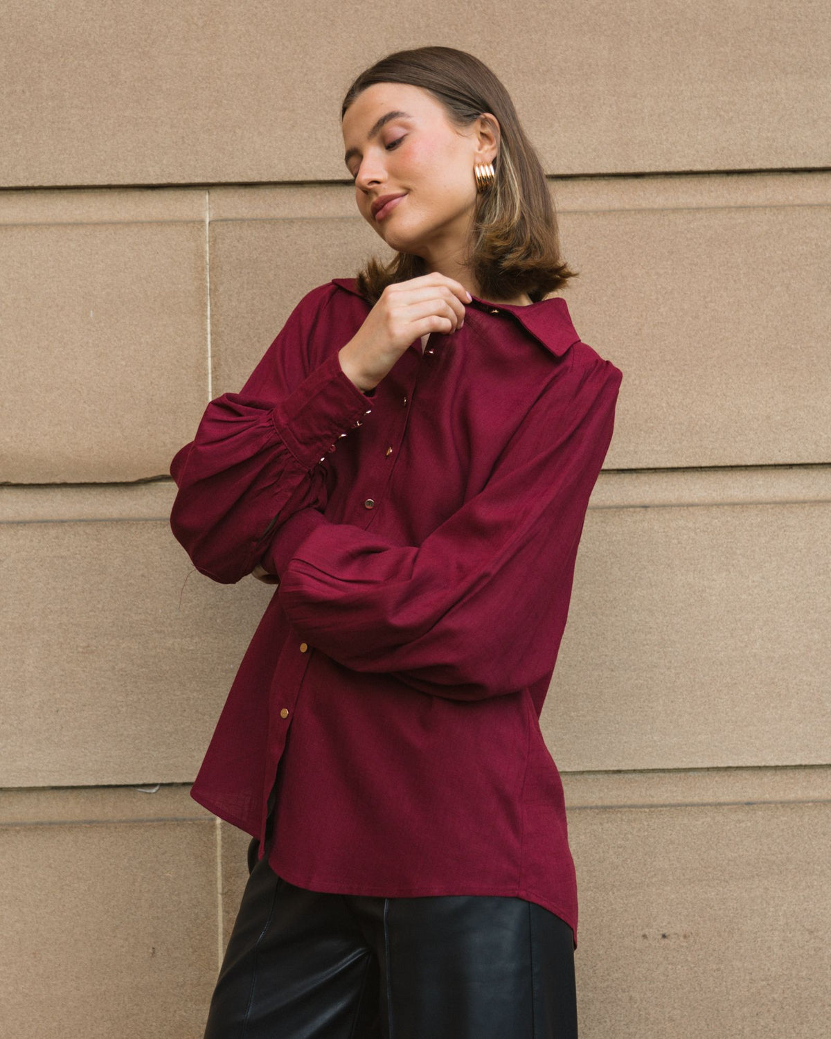 WHITE CLOSET / JOSIE BLOUSE / TFE10060-2