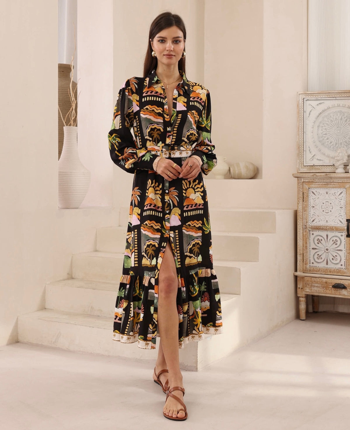 IRIS MAXI / TROPICAL DRESS / 2012594-9