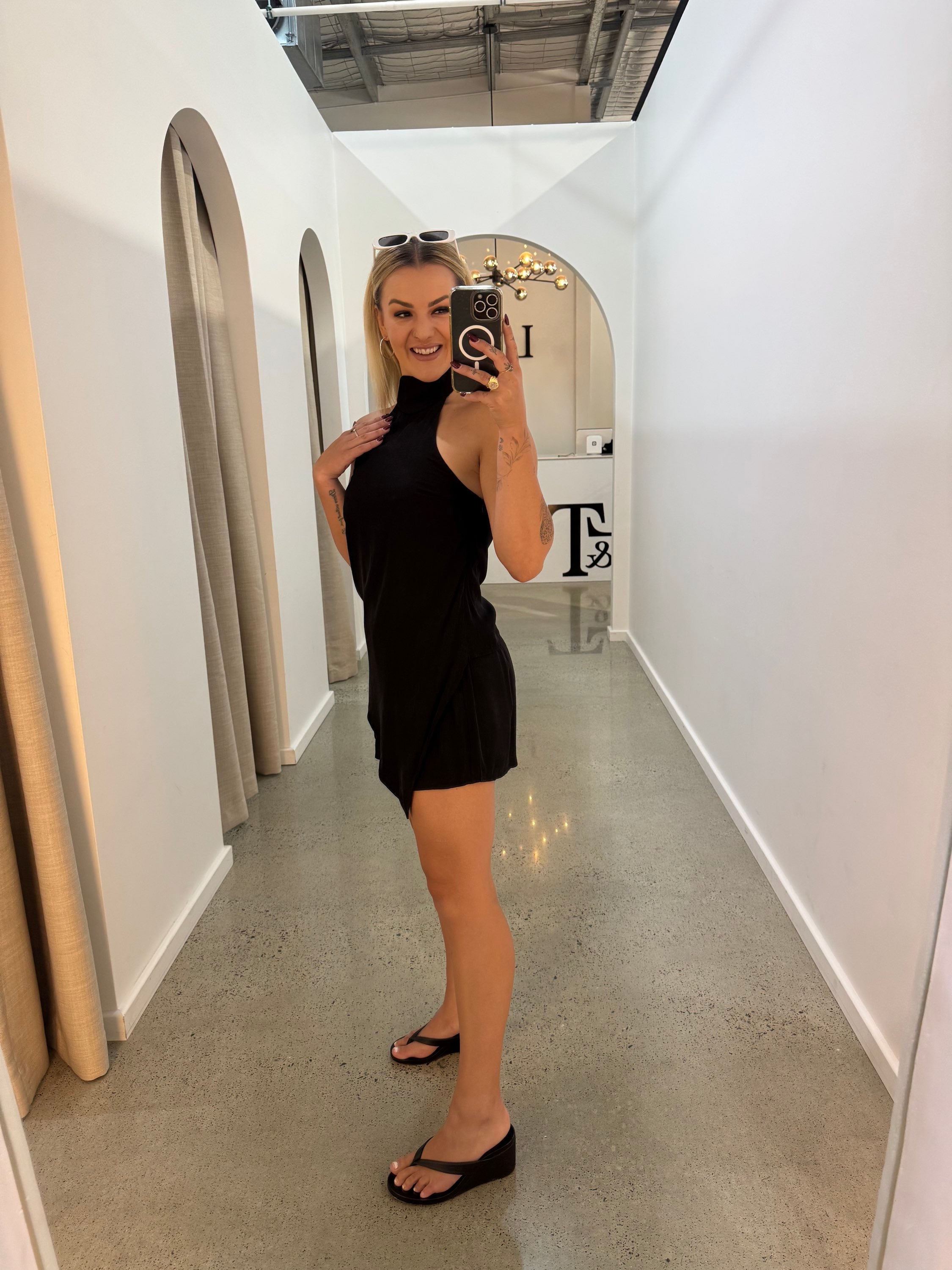BY FRANKIE / BLACK SHEER SHORTS / 580-1