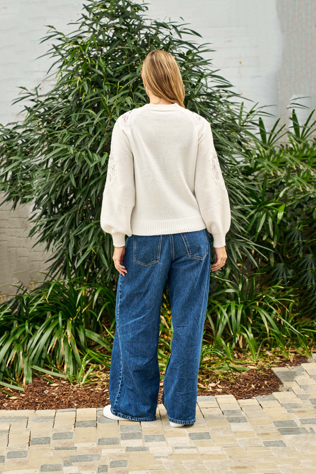 BOHO AUSTRALIA / REUBEN SWEATER / WHITE / BK26466006