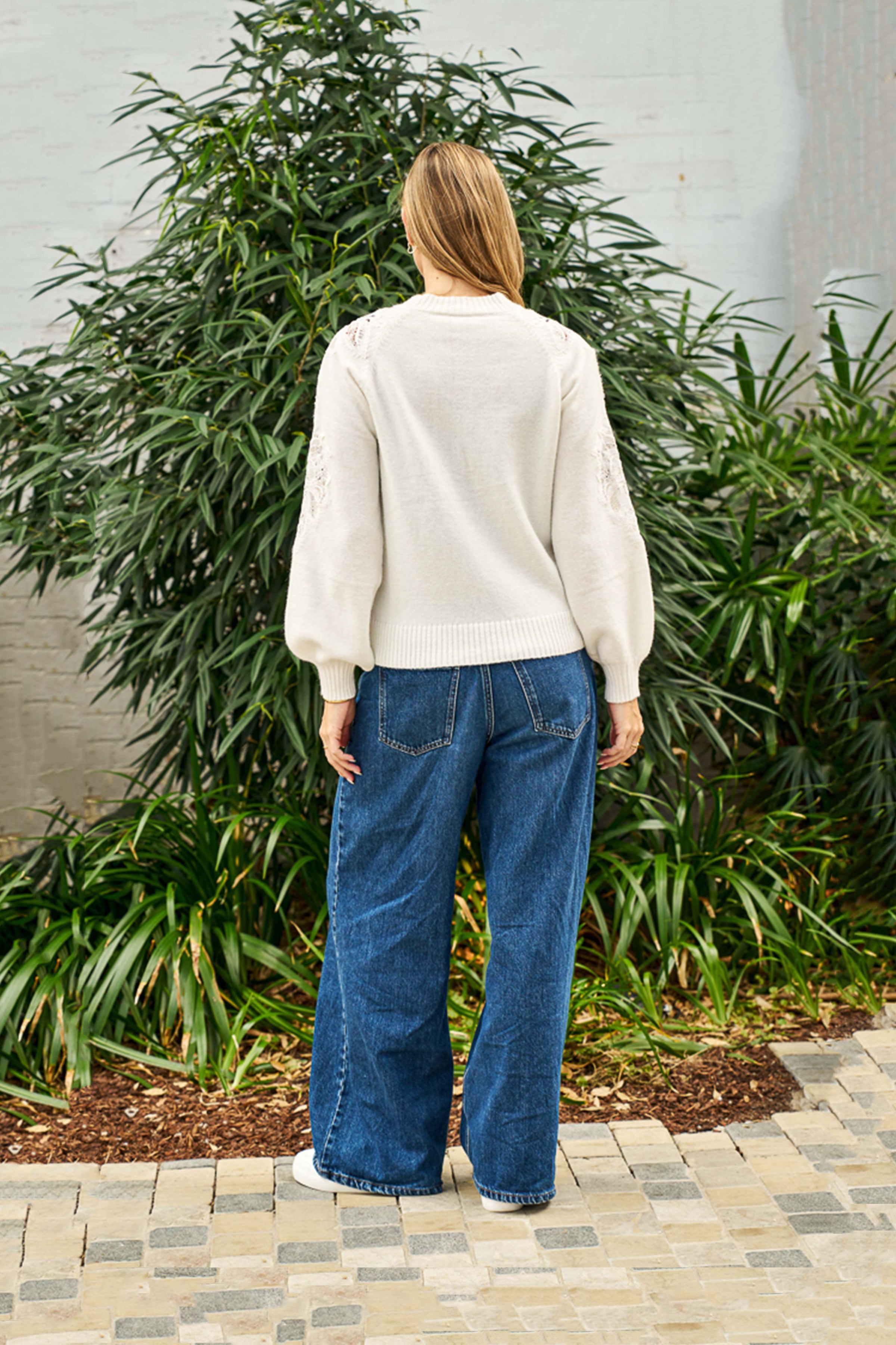 BOHO AUSTRALIA / REUBEN SWEATER / WHITE / BK26466006