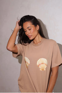 INDIGO & WOLFE / SHELBY TEE / MOCHA