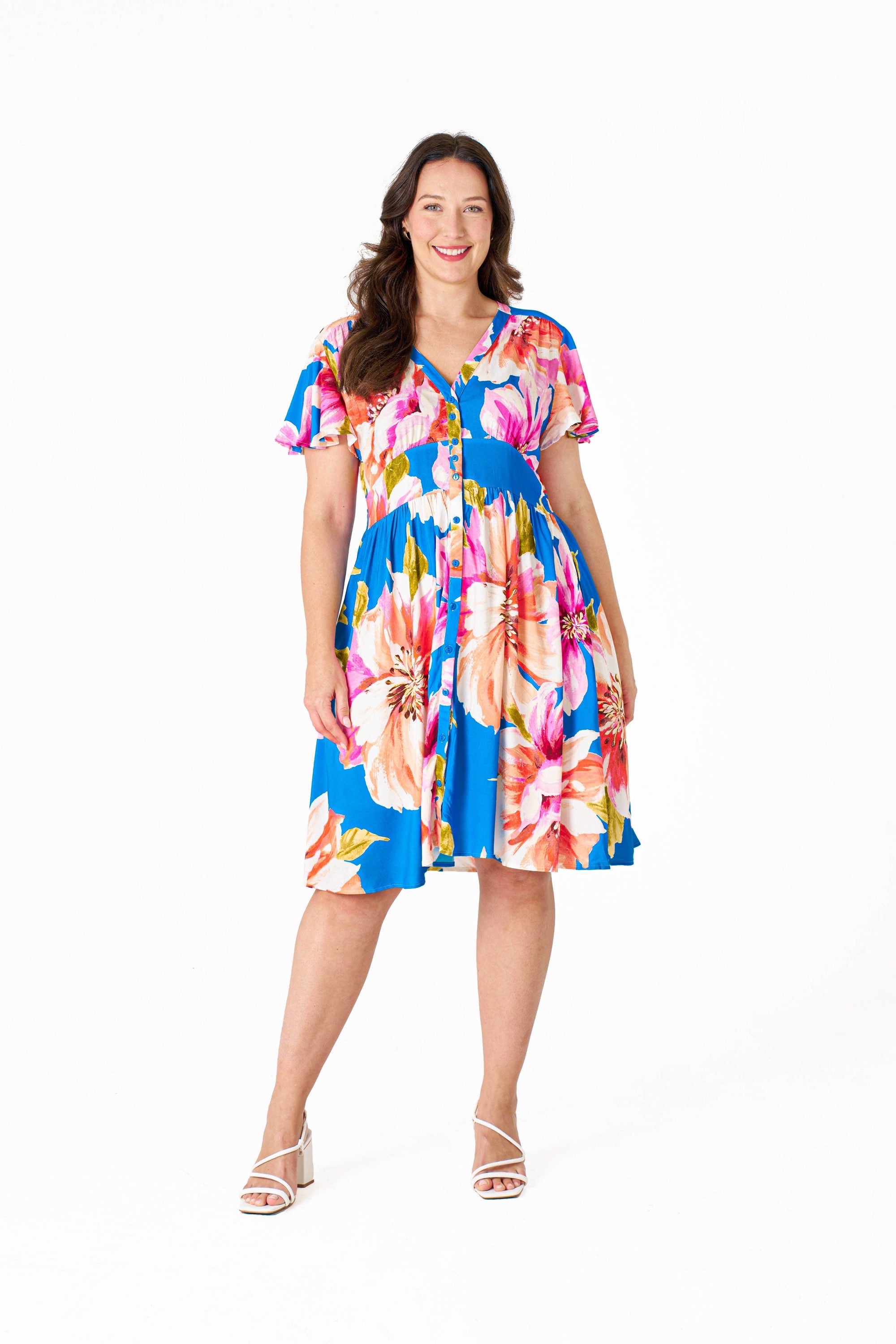 BOHO AUSTRALIA / ELA KNEE LENGTH DRESS
