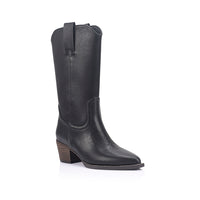 VERALI / BENNY WESTERN BOOT / BLACK DISTRESSED