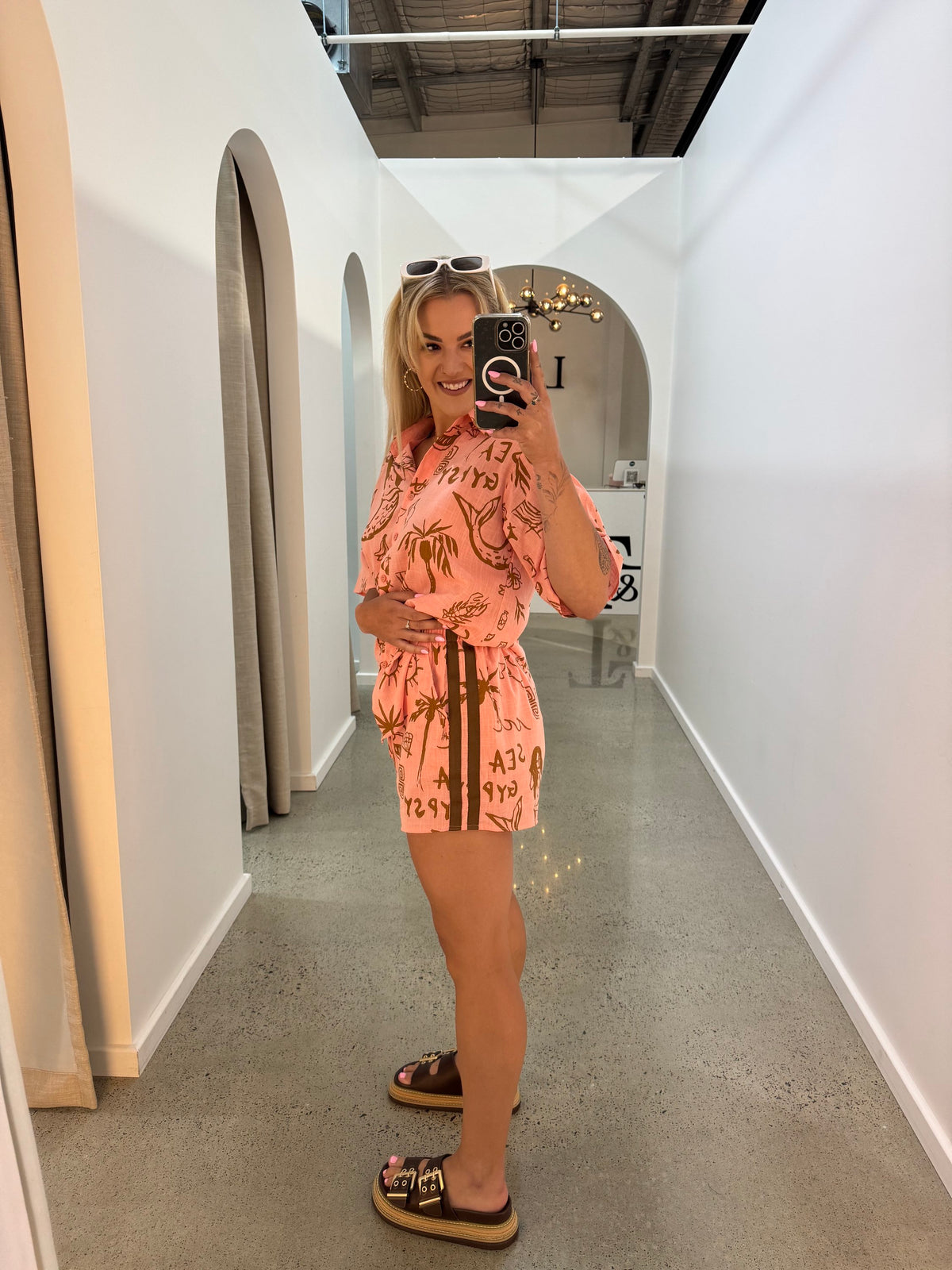 BY FRANKIE / GYPSY SEA SHORTS PEACH / 10-4
