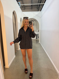BY FRANKIE / BLACK / WHITE PLAID SHORTS / 939-1