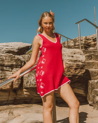 PAPER HEART / SHELLY KNIT DRESS RED / PH13226