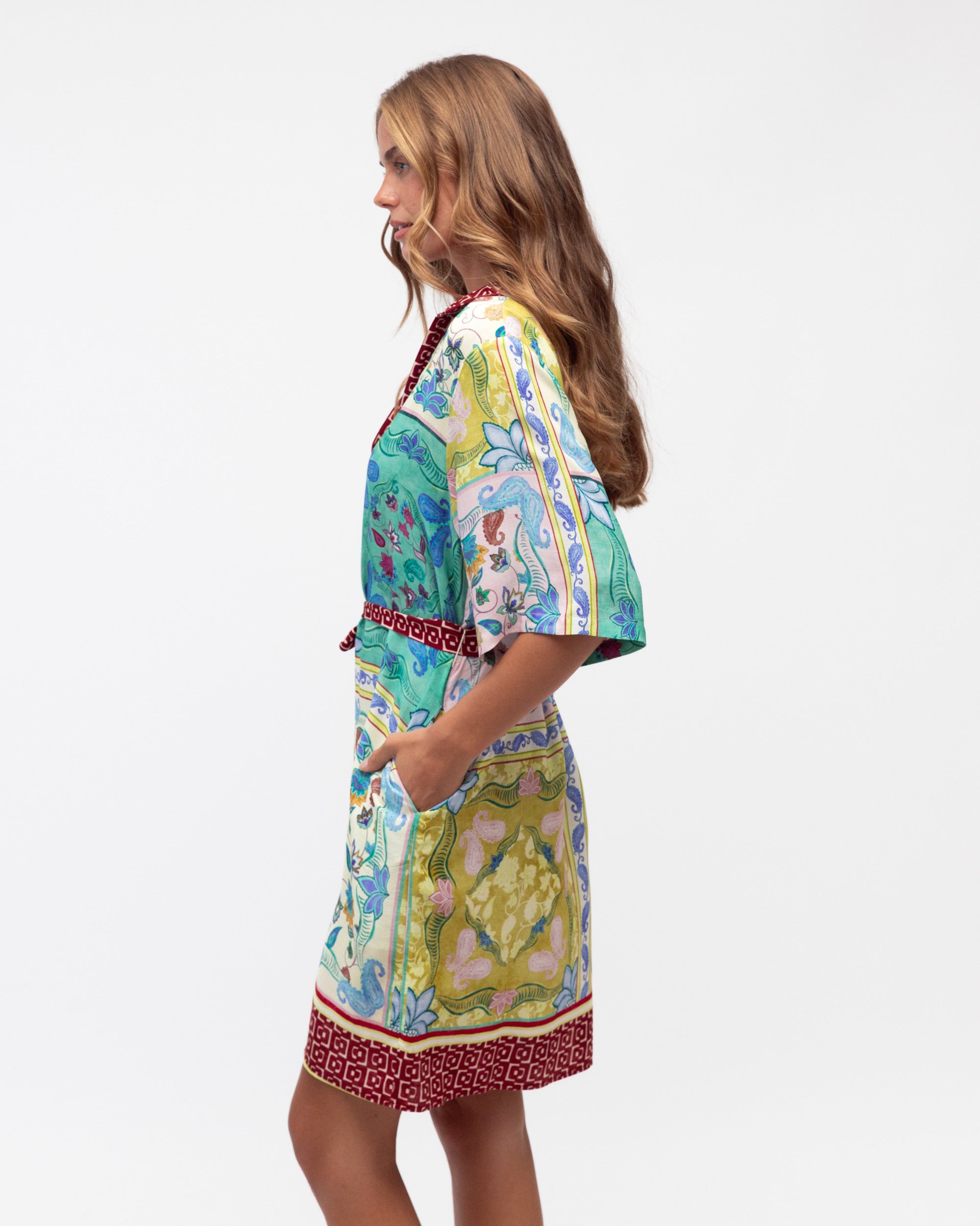 LABEL OF LOVE / GARDEN MOSAIC SHORT DRESS / LOLE70899