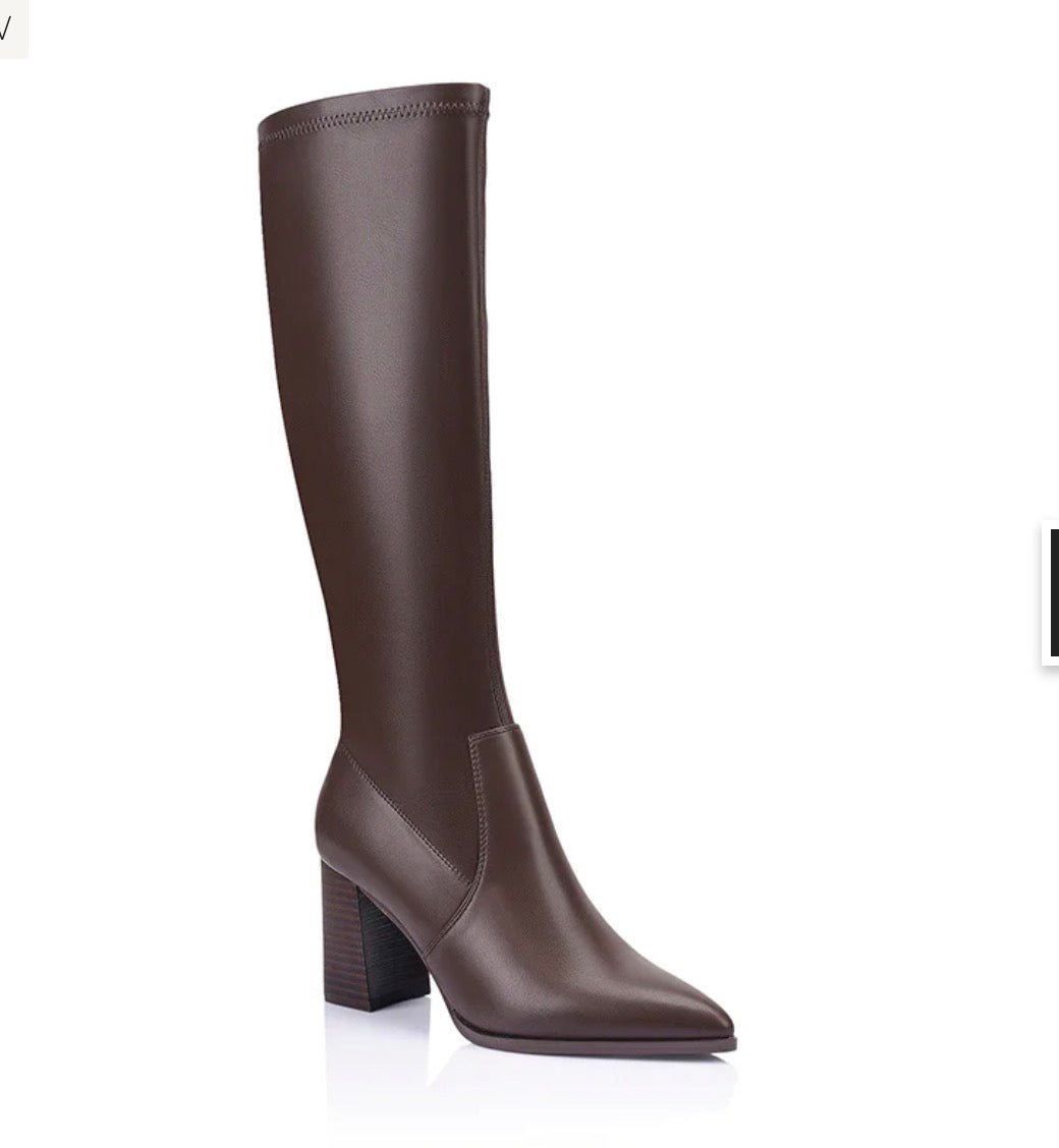 VERALI / MARLO KNEE HIGH BOOT / CHOCOLATE