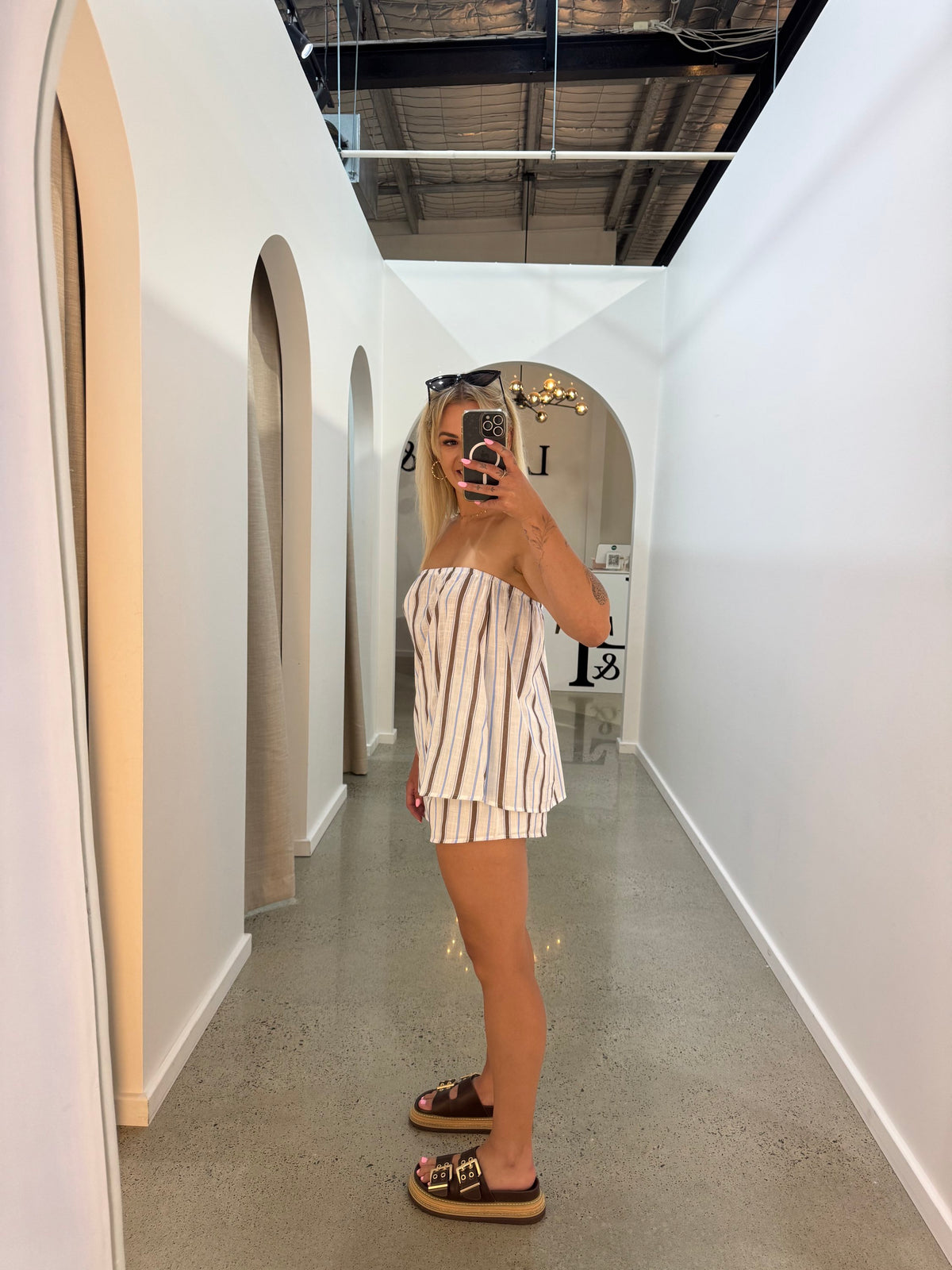 BY FRANKIE / STRAPLESS STRIPE TOP / 739-6